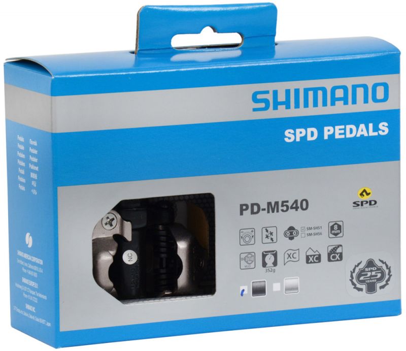 Pédales à clip Shimano PD-M540 - légères et robustes