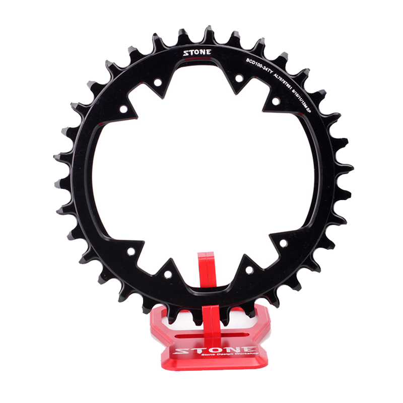 STONE - Round chainring for single chainring 100 BCD Shimano MTB SLX M7100 XT M8100