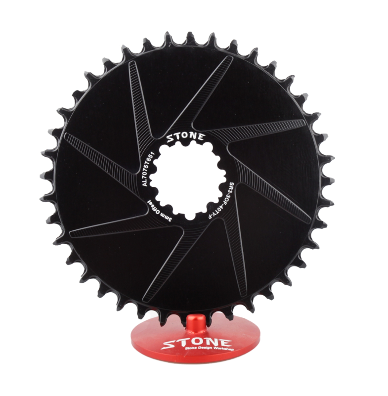 STONE – Plato Redondo Aero Mount Direct Compatible con SRAM MTB 3 Tornillos 3 Offset CNC Aluminio Aleris 7075-T65, XX1 Eagle, X01, X01 Eagle, GX Eagle, X1-1400, GX-1400, S-2210, X0, X9, S1400
