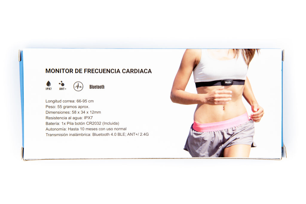 Monitor de frecuencia cardiaca ANT+ y Bluetooth – DOPE WALIO