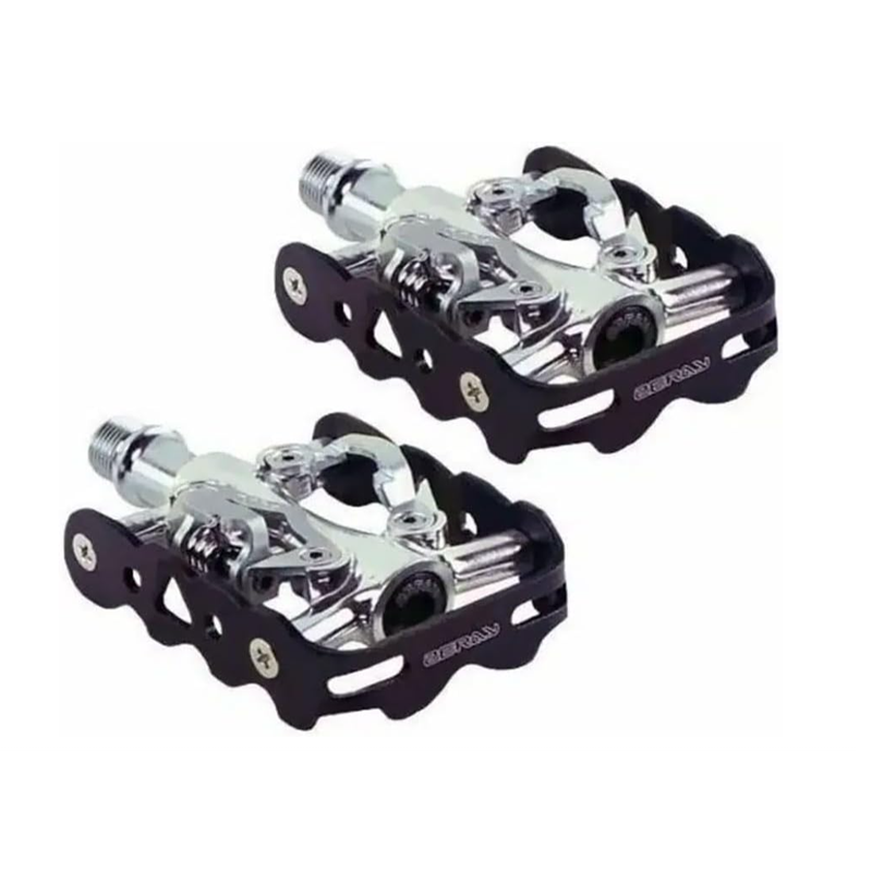 ZERAY ZP-101Z | Pedales MTB, BMX, Urbano... de Doble Cara Plataforma y Automáticos con Calas SPD y Reflectores Opcionales