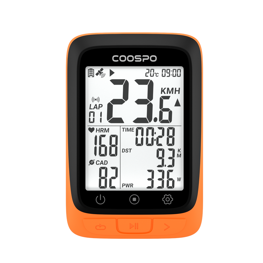 COOSPO BC107 - Ciclo Computador Inalámbrico para Bicicleta con ANT+ / Bluetooth